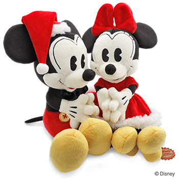 12 3 ミッキーマウス ミニーマウス のオリジナルぬいぐるみ クリスマス限定バージョン を販売開始します 結婚指輪 婚約指輪のケイウノ